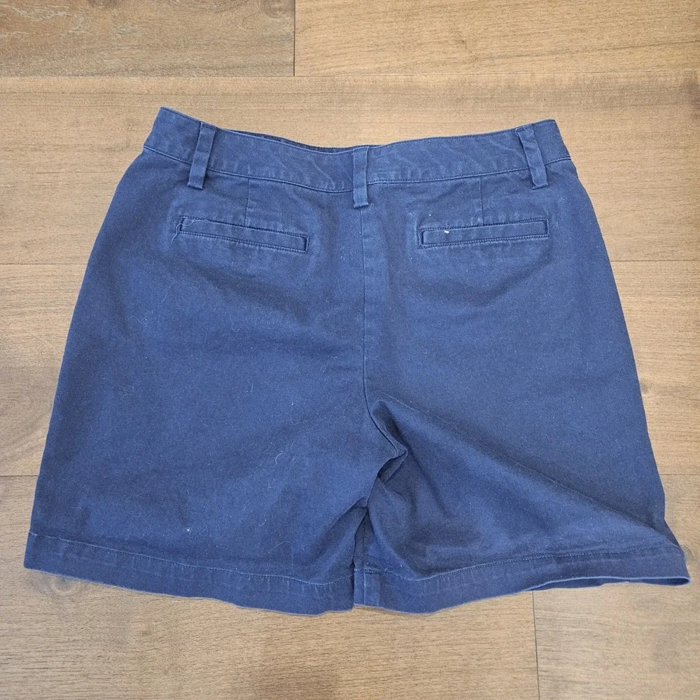 Lands' End Women's Navy Blue Chino Shorts Size 6